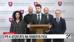 Tlačová beseda strany Progresívne Slovensko k atentátu na premiéra Fica