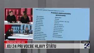 Štúdio 24 o JOJ 24 počas voľby hlavy štátu