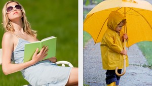 Prázdniny sa končia. Na východe svieti slnko, na západe prší