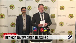 Tlačová beseda ministra Mikulca, ktorý reaguje na tvrdenia strany Hlas-SD