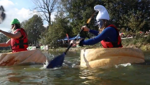 Videli ste už preteky vo vydlabaných tekviciach?