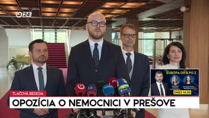 Tlačová beseda opozície k nemocnici v Prešove