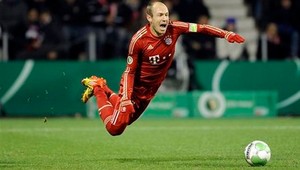 Robben opäť ukázal svoje herecké umenie