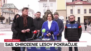 Tlačová beseda SaS: Ohrozenie lesov pokračuje