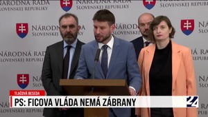 Tlačová beseda strany Progresívne Slovensko o tom, že Ficova vláda nemá zábrany