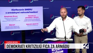 Tlačová beseda strany Demokrati o Ficovom zanedbávaní armády