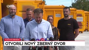 Tlačová beseda Matúša Valla o otvorení zberného dvora