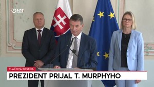 Tlačová beseda: Prezident prijal prezidenta Európskeho dvora audítorov Murphyho