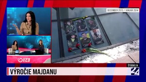 Štúdio 24 s reportérkou JOJ 24 Katarínou Kleknerovou o výročí majdanu