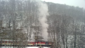 tvojenoviny: Autentické zábery horiaceho vlaku