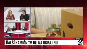Štúdio 24: Ďalší kamión TV JOJ na Ukrajinu