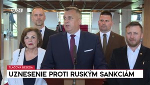 Tlačová beseda Andreja Danka k uzneseniu proti ruským sankciám