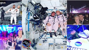 Moderátorka TV JOJ Aneta Parišková oslavuje pristátie na Mesiaci v americkej NASA