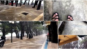 VIDEO: Chorvátskym Tučepi sa prehnala silná búrka