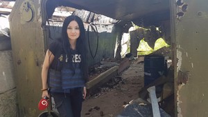 Redaktorka TV JOJ priamo v oblasti konfliktu na východe Ukrajiny. Bola svedkom života vo vojnovej zóne