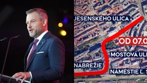 Inaugurácia Petra Pellegriniho prinesie aj dopravné obmedzenia. Pozrite sa, cez ktoré miesta neprejdete