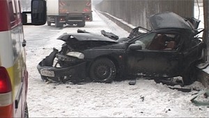 V Prešove komplikuje dopravu sneženie, cestári v šoku