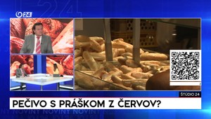 Štúdio 24: Pečivo s práškom z červov?