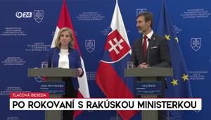 Tlačová beseda Juraja Blanára po rokovaní s rakúskou ministerkou