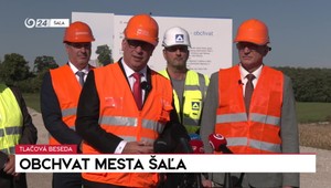 Tlačová beseda ministra dopravy k obchvatu mesta Šaľa