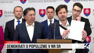 Tlačová beseda Demokratov o populizme v NR SR