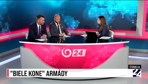 Štúdio 24 o "bielych koňoch" v armáde s exministrom Naďom a hovorcom strany Republika