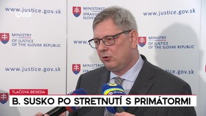 Tlačová beseda ministra Suska po stretnutí s primátormi