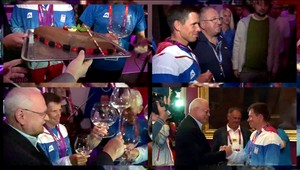 Oslava bronzu Martikána (33)? Deväťchodová večera