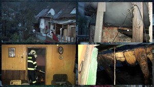 Sedem detí v horiacom dome. Pre požiar padla strecha