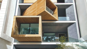 Dom s izbami, ktoré sa otáčajú podľa počasia