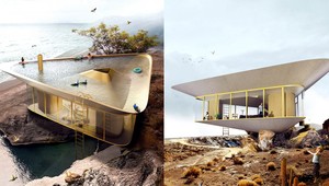 Moderný letný dom ponúka inovatívny bazén a panoramatické výhľady