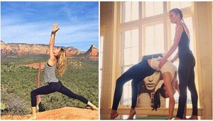 Celebrity cvičia jogu všade: Na útesoch aj na schodoch!
