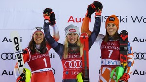 Vlhová v Levi opäť tretia, double Shiffrinovej