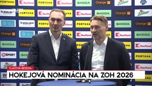 Tlačová beseda k hokejovej nominácii na ZOH 2026