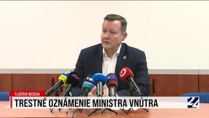 Tlačová beseda: Trestné oznámenie ministra vnútra