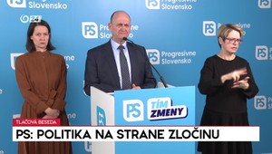 Tlačová beseda PS: Politika na strane zločinu