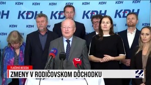 Tlačová beseda KDH k zmenám v rodičovskom dôchodku