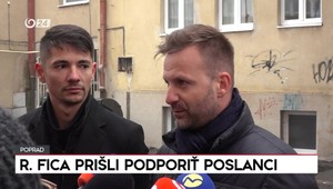 Tlačová beseda poslancov pred diskusiou v Poprade