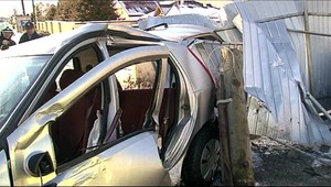 Vodička pri nehode zlomila stĺp