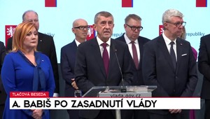 Tlačová beseda Andreja Babiša po zasadnutí vlády