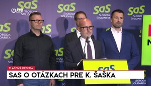 Tlačová beseda strany SaS o otázkach pre ministra Šaška