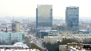 Požiar v budove IBM. Zrejme išlo o skrat