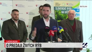 Tlačová beseda o predaji živých rýb