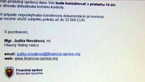 Pozor na falošné maily o daňovej kontrole. Finančná správa ich neposiela