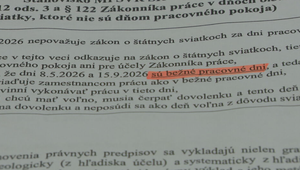 8. mája aj 15. septembra budú pracovné dni, no s príplatkom: Zamestnávatelia hovoria o chaose