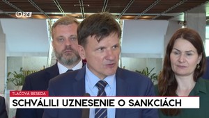 Tlačová beseda SaS k schváleniu uznesenia o sankciách