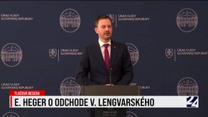 Tlačová beseda Eduarda Hegera k odchodu ministra Lengvarského