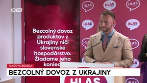 Tlačová beseda strany Hlas-SD: Bezcolný dovoz z Ukrajiny