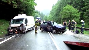 Vodička (31) dostala šmyk, narazila do dodávky