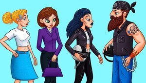 Otestujte svoje vnímanie: Uhádnete, ktorá zo žien je manželkou motorkára?